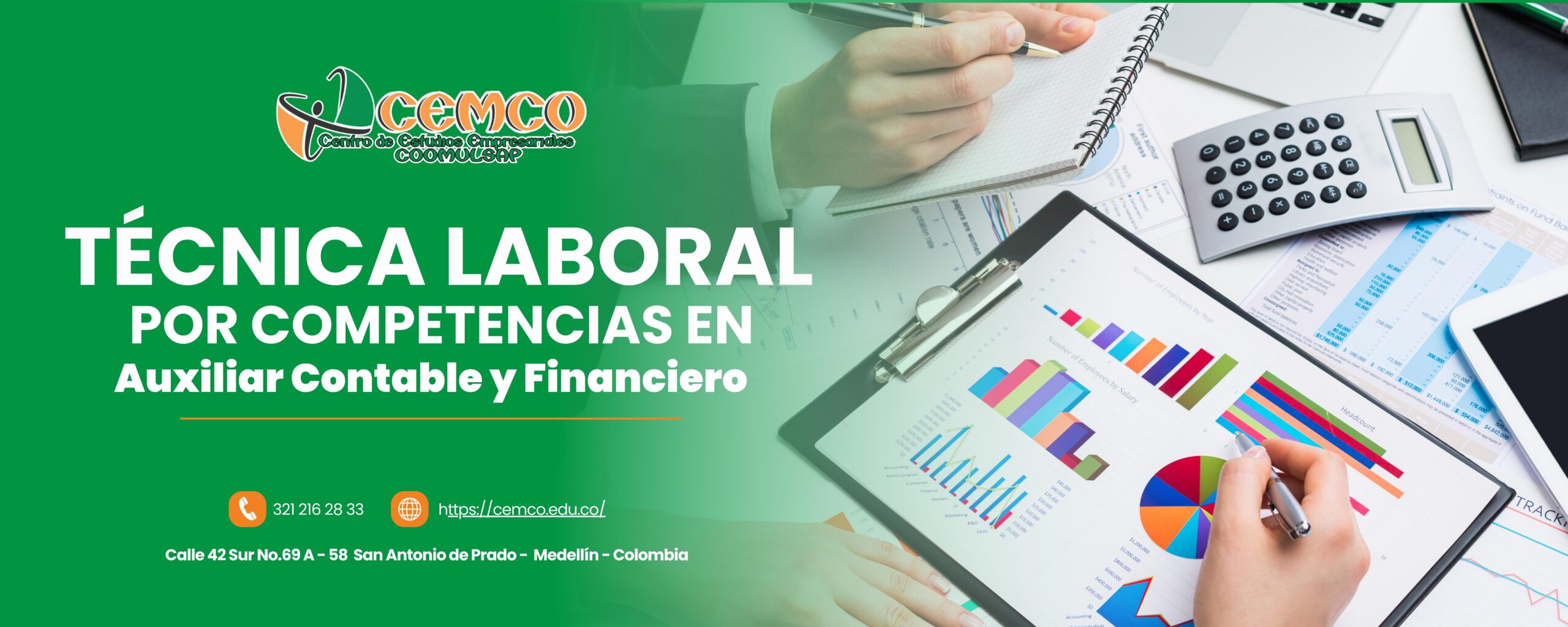 Técnica Laboral por Competencias en Auxiliar Contable y Financiero - CEMCO